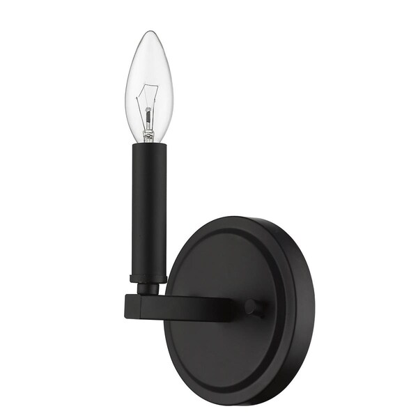 Estallar 6.63 x 5 x 4 in. Sawyer 1-Light Matte Black Sconce ES3090903 - main